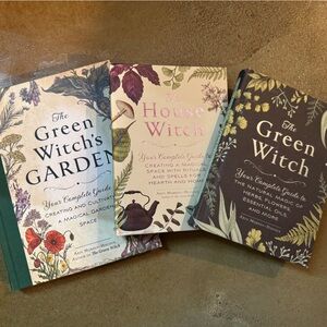 Set of 3 Arin Murphy-Hiscock Green Witch, House Witch, and Witch’s Garden Books